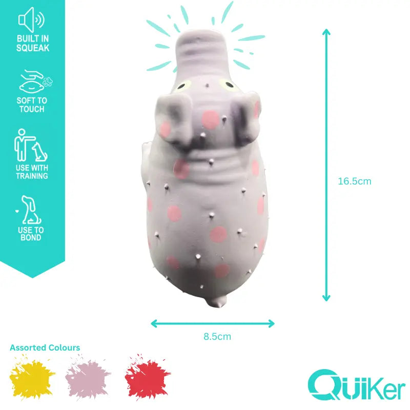 Grunting Latex Pig Dog Toy – Fun Character Toy with Honking Sound (15.5cm)