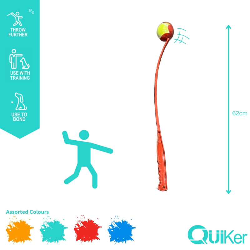 70cm Tennis Ball Launcher for Dogs – Long-Range Thrower with Ball