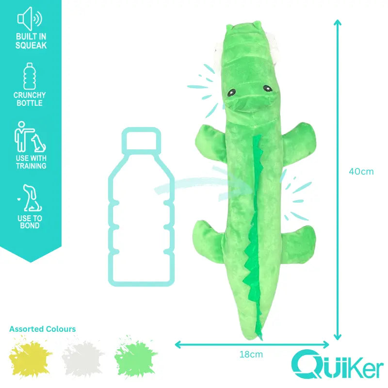 Bottle Crunch Animals Plush Dog Toy – Squeaky, Crinkly & Colourful