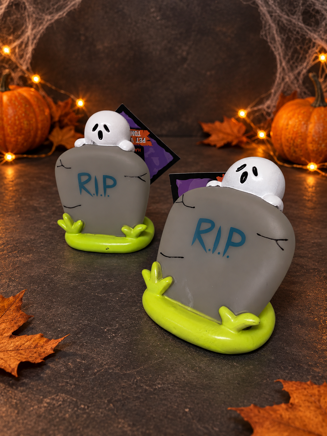 Halloween Ghost Gravestone Squeaky Dog Toy