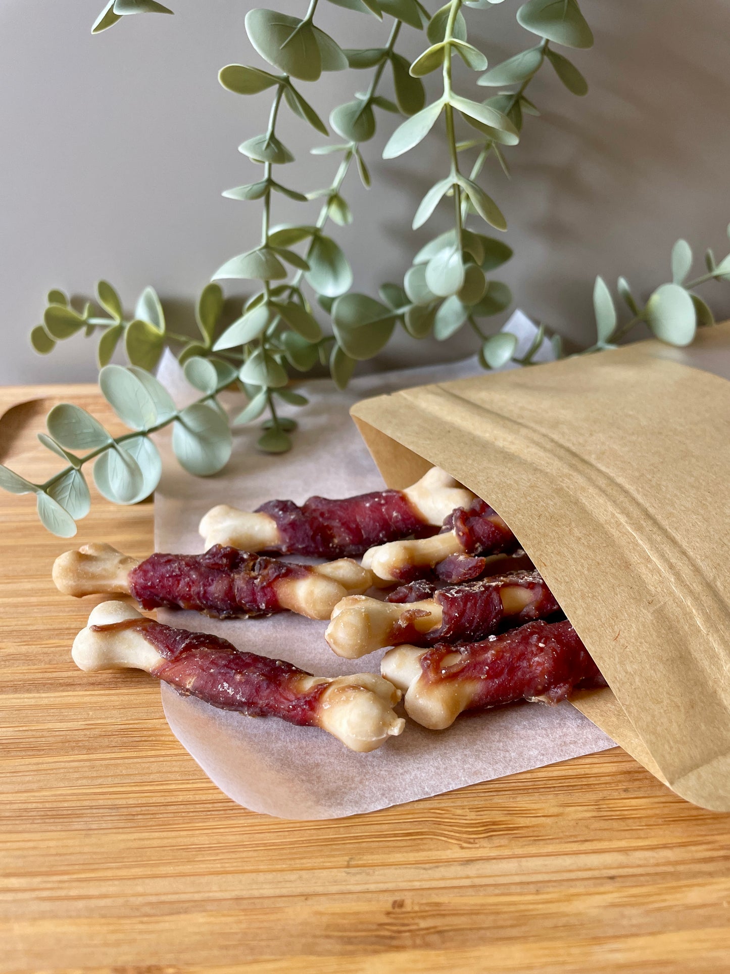 Duck Breast Wrapped Jerky Bones