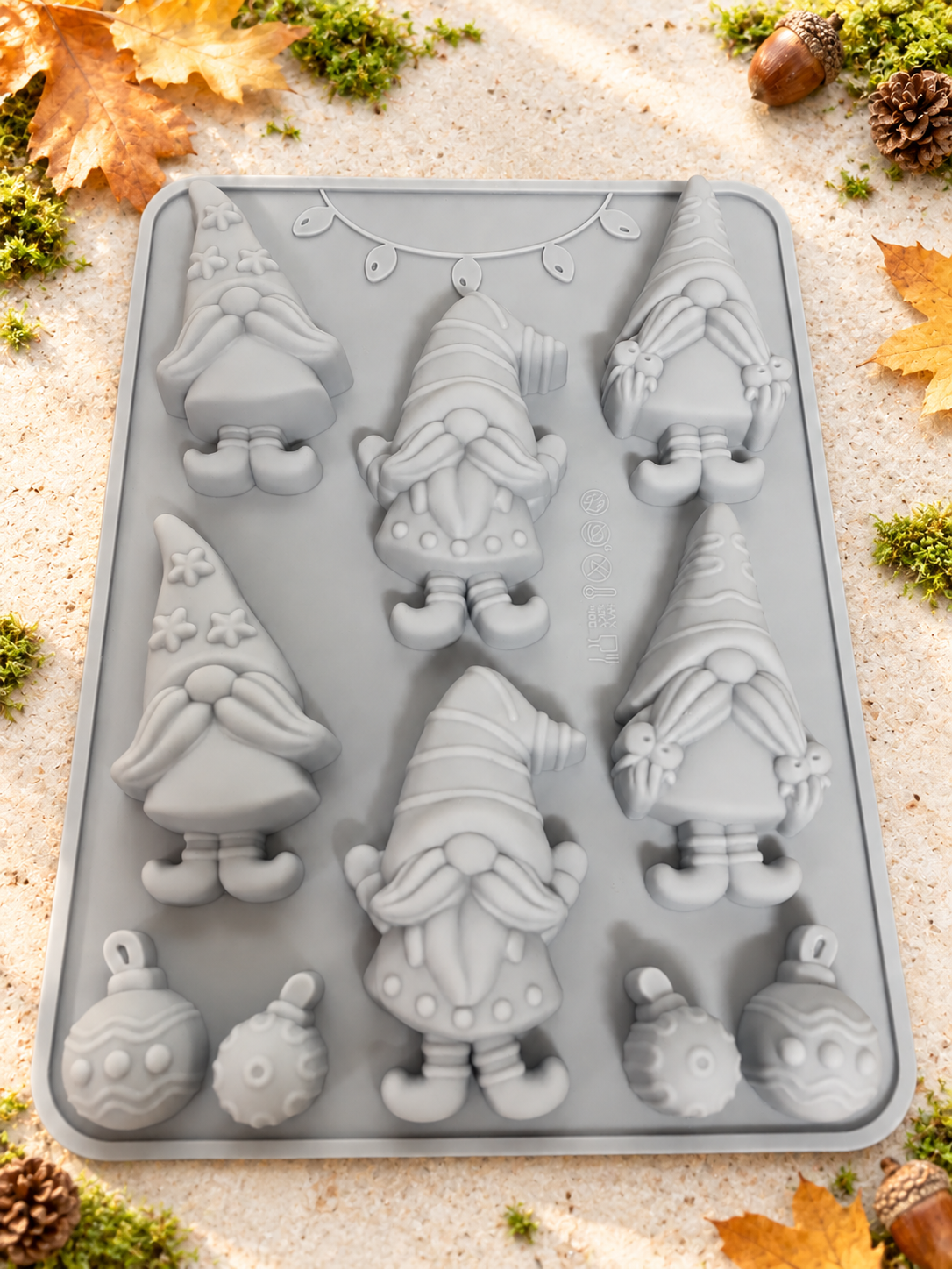 Woodland Gnomes Silicone Dog Treat Mould