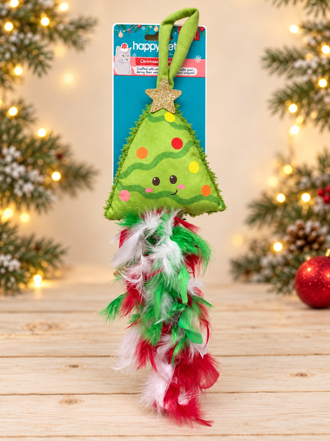 Cooper Christmas Tree Door Hanger Cat Toy – 55cm