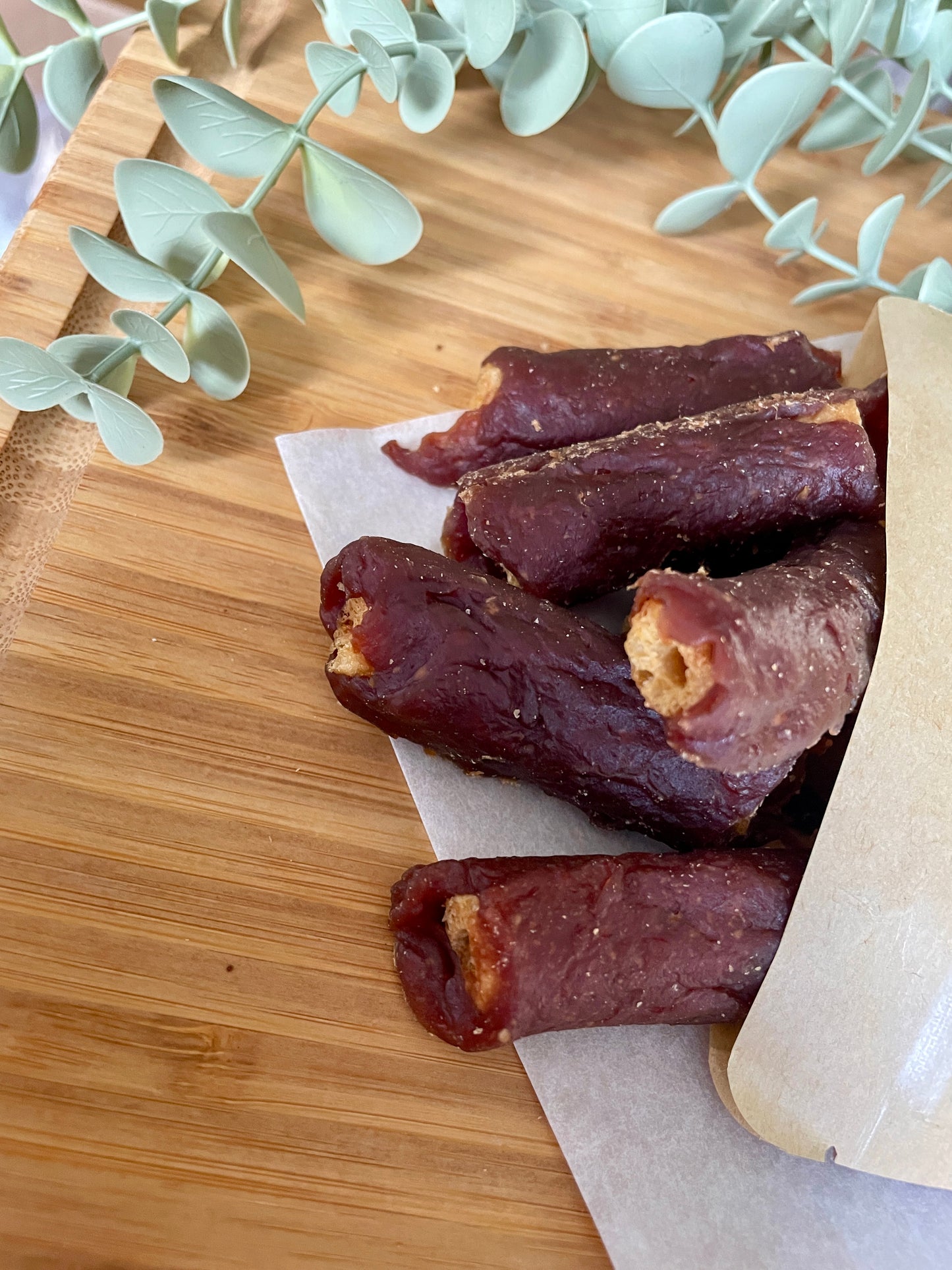 Duck Wrapped Rice Tubes