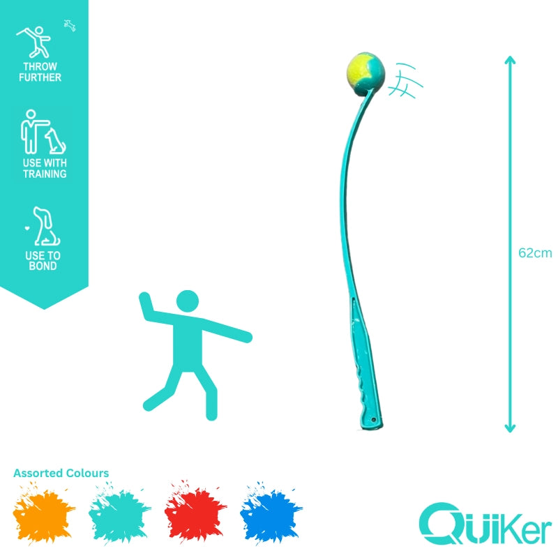 70cm Tennis Ball Launcher for Dogs – Long-Range Thrower with Ball