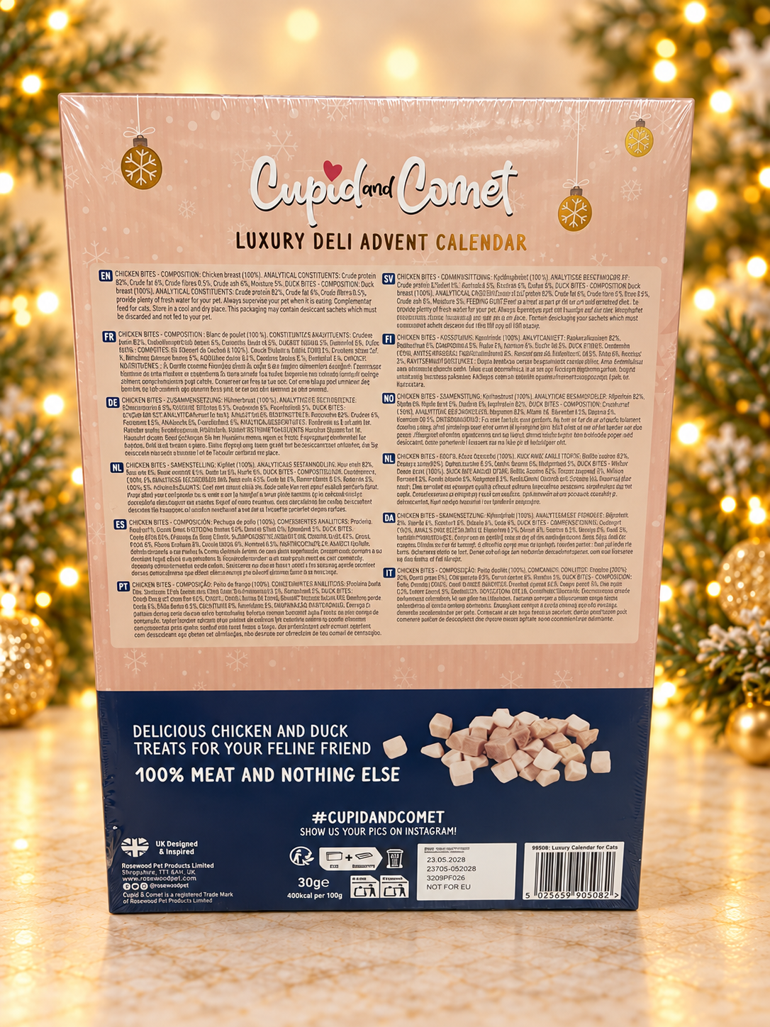 Cupid & Comet Luxury Deli Cat Advent Calendar – 24 Chicken & Duck Treats
