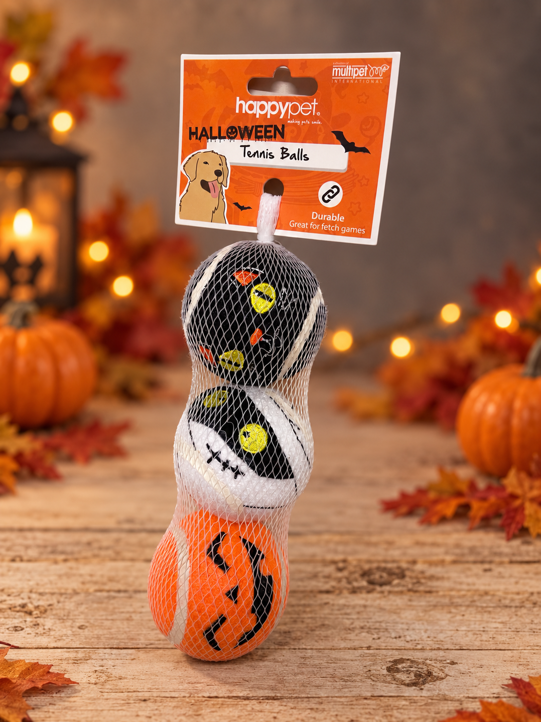 Halloween Tennis Balls for Dogs – Pack of 3