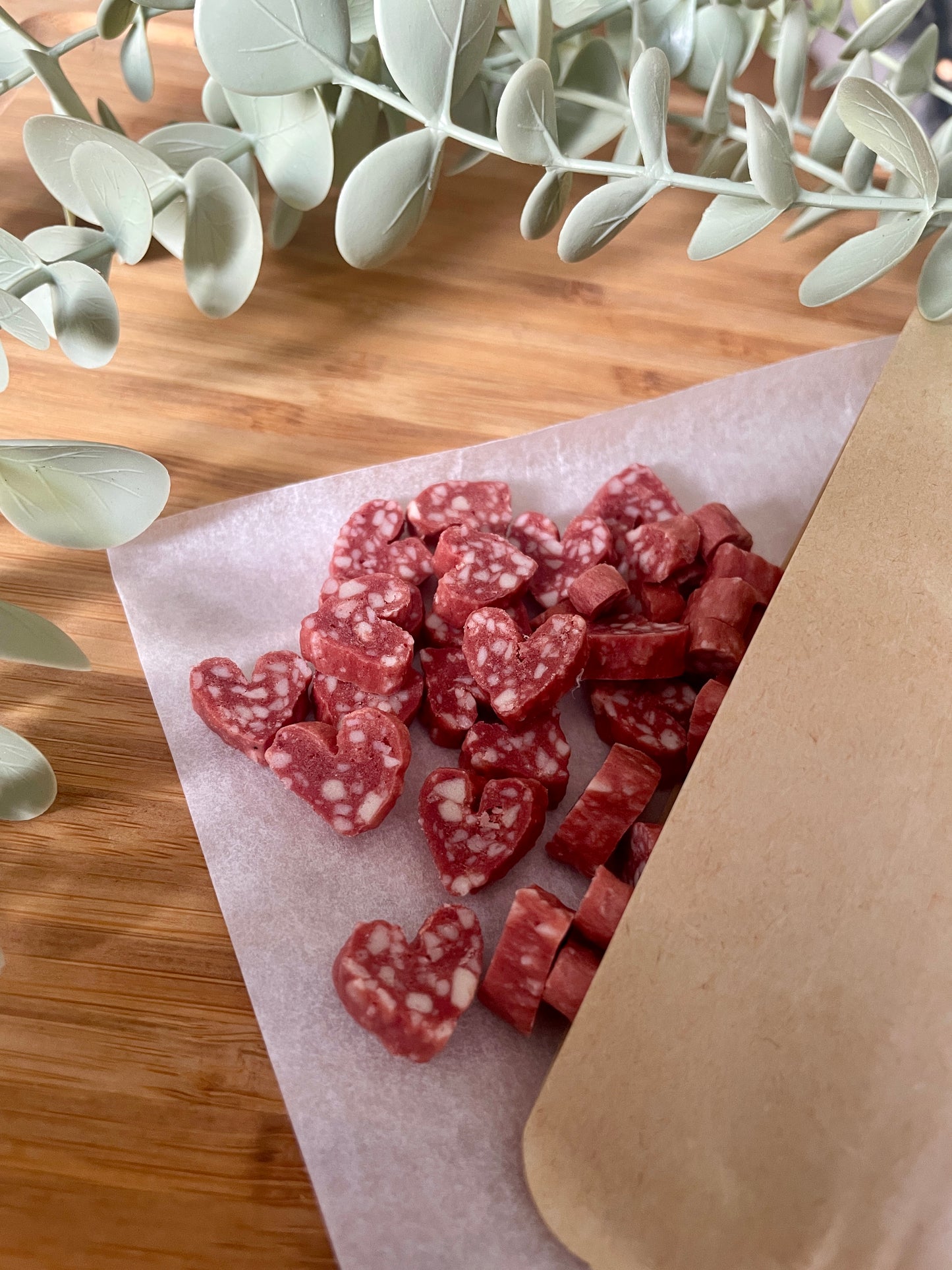 Duck Salami Hearts