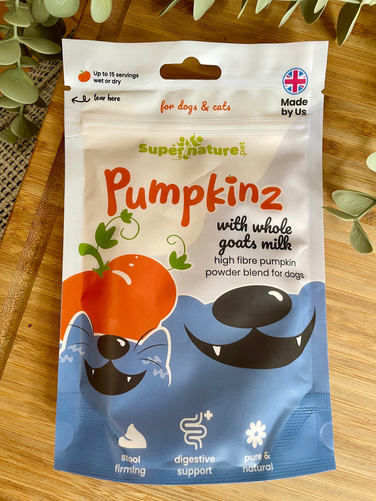 Supernature Pumpkinz Dried Pumpkin Powder with Goat’s Milk for dogs
