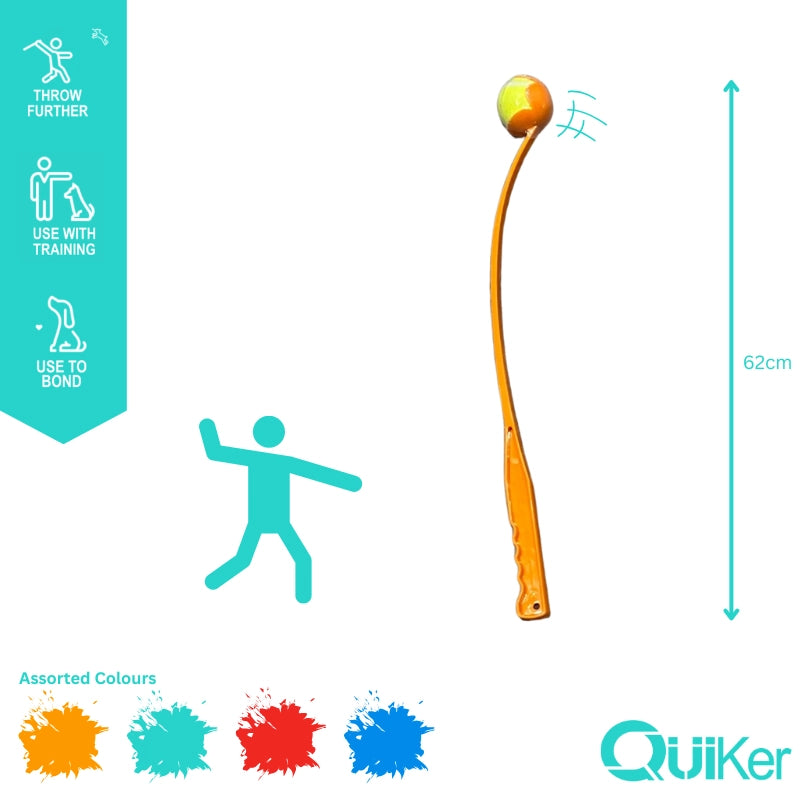 70cm Tennis Ball Launcher for Dogs – Long-Range Thrower with Ball