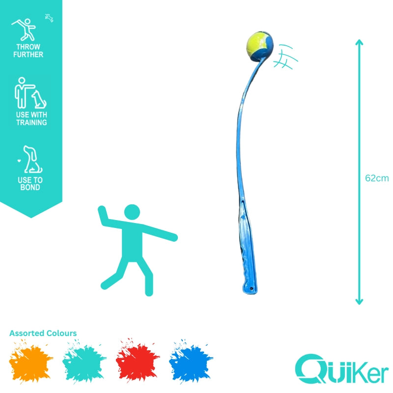70cm Tennis Ball Launcher for Dogs – Long-Range Thrower with Ball