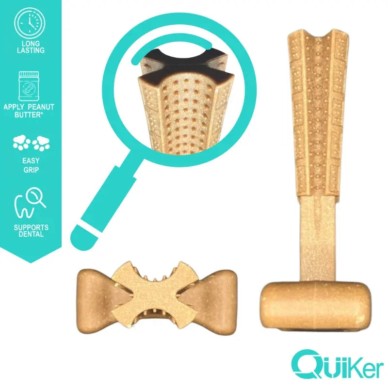 T-Bone Dog Chew Toy – Bamboo & Nylon Blend for Long-Lasting Gnawing