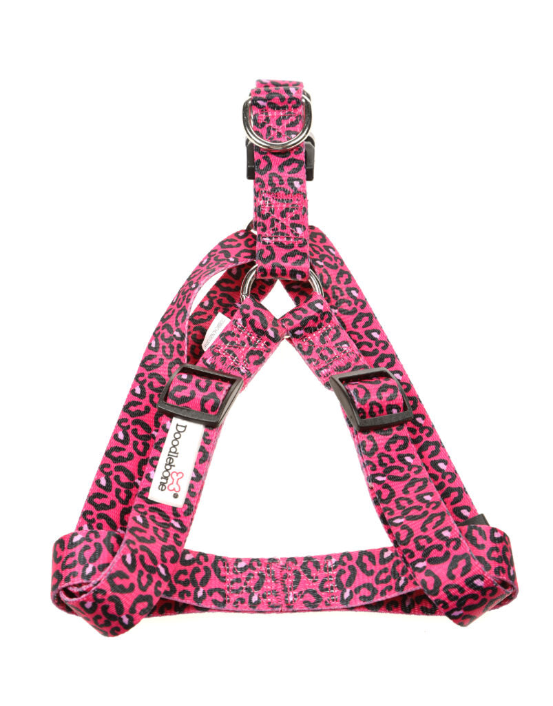 Doodlebone Bright Leopard Adjustable Harness