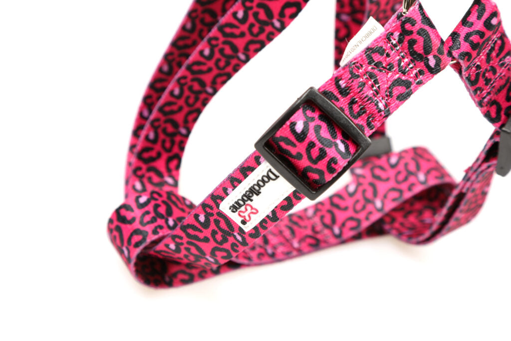 Doodlebone Bright Leopard Adjustable Harness