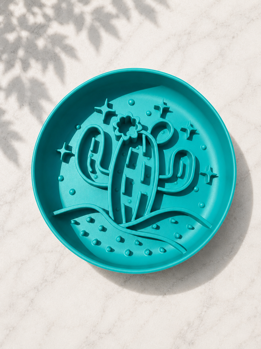 Desert Bloom Cactus Suction Enrichment Feeder for Dogs | Slow Feeder & Lick Mat | 4 Colours