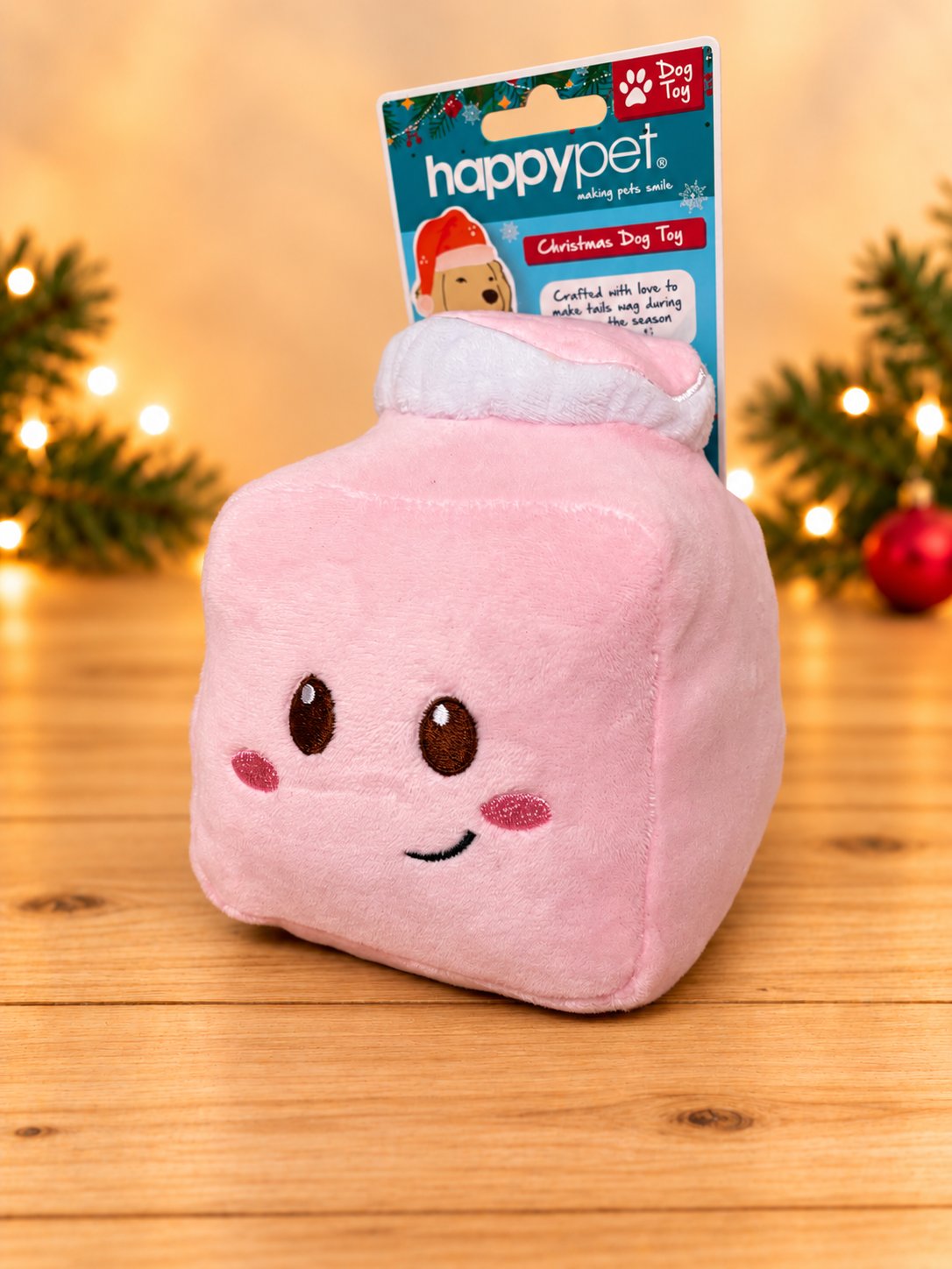 French Fancy Christmas Multi-Squeaker Plush Toy