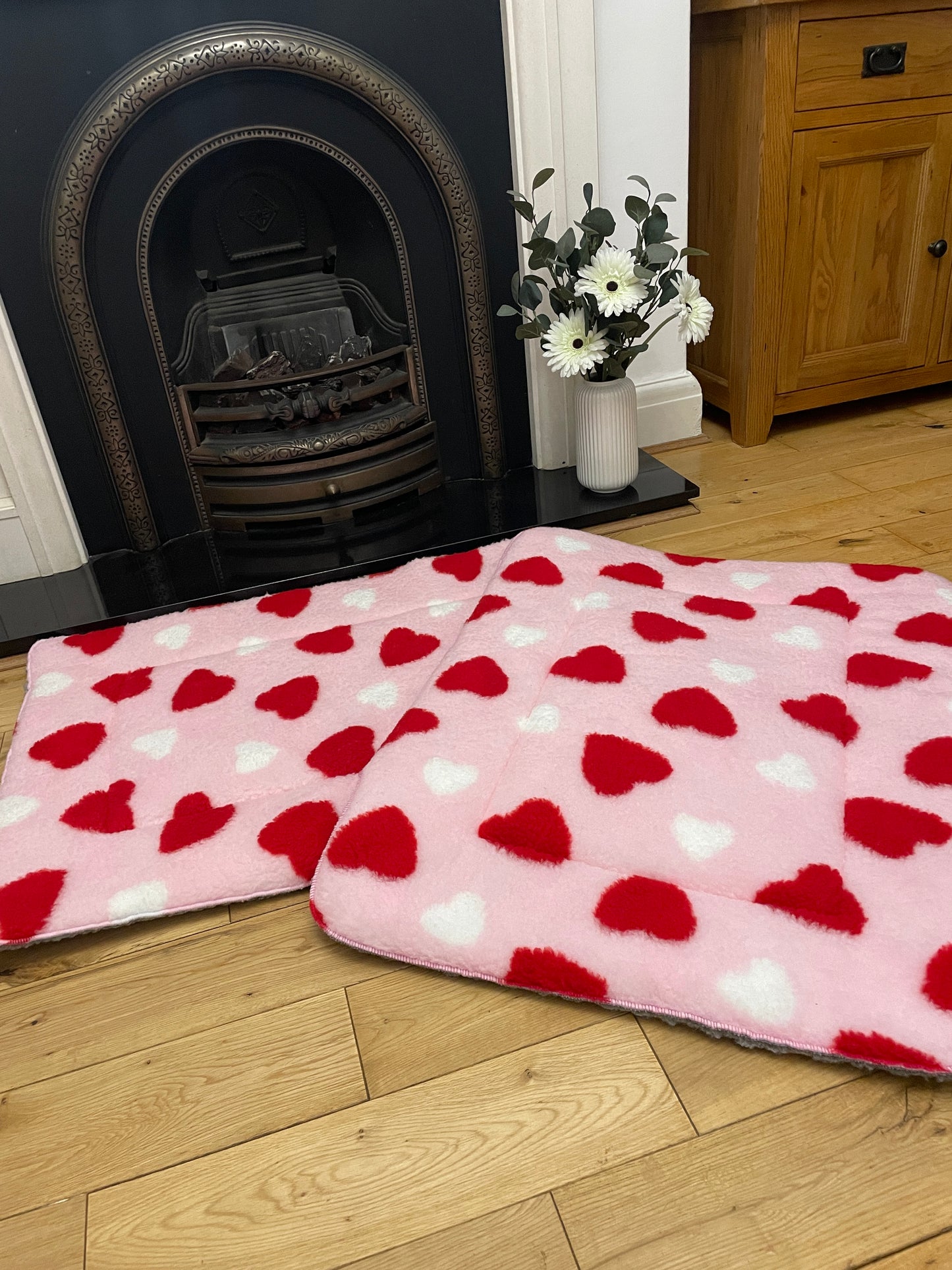 Hearts Forever Padded Dog Mat