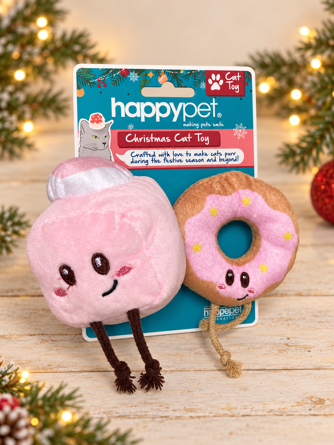 Festive Fancies Catnip Cat Toys – 2 Pack