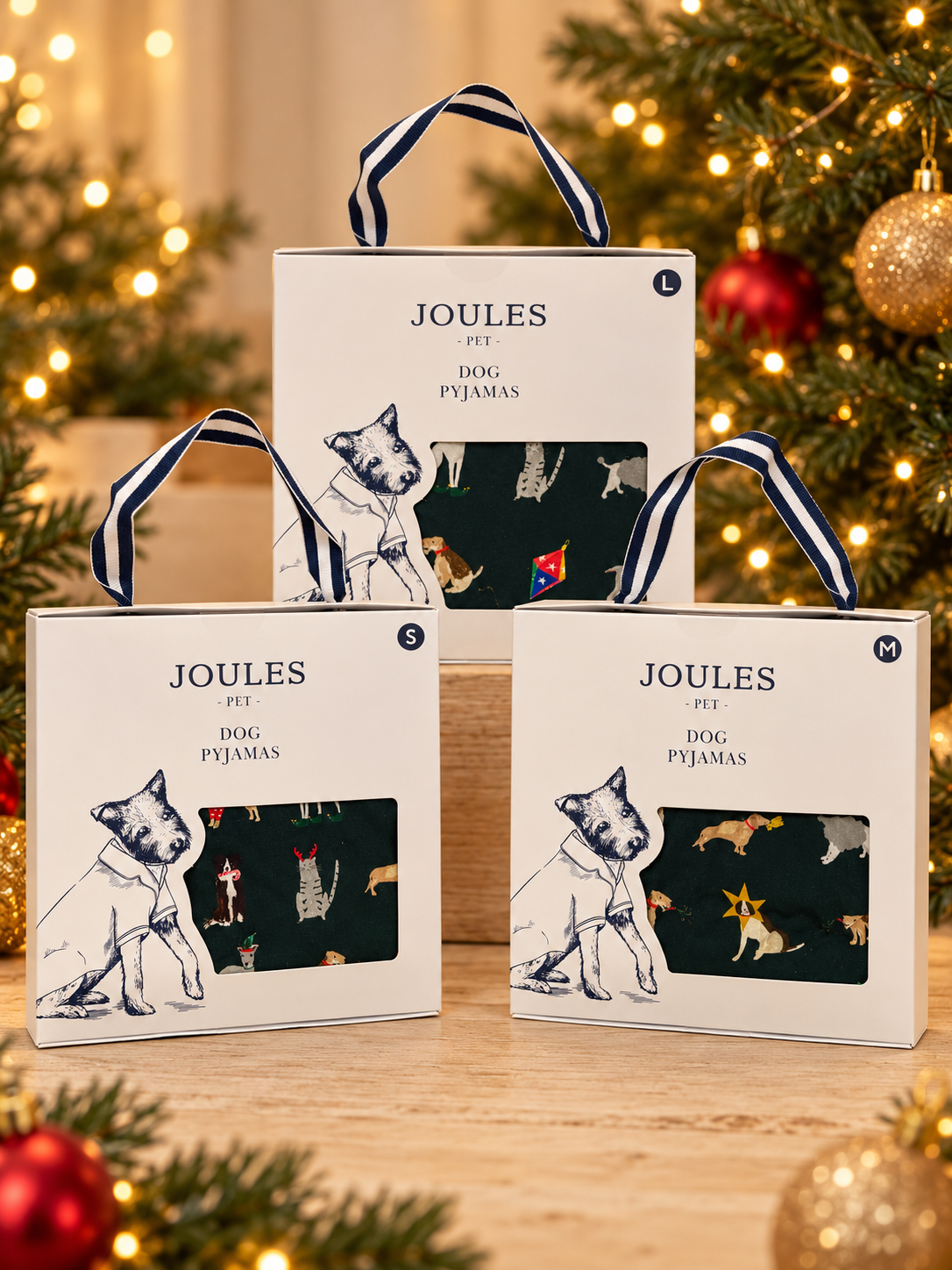 Joules Christmas Dog Pyjamas – Small, Medium & Large