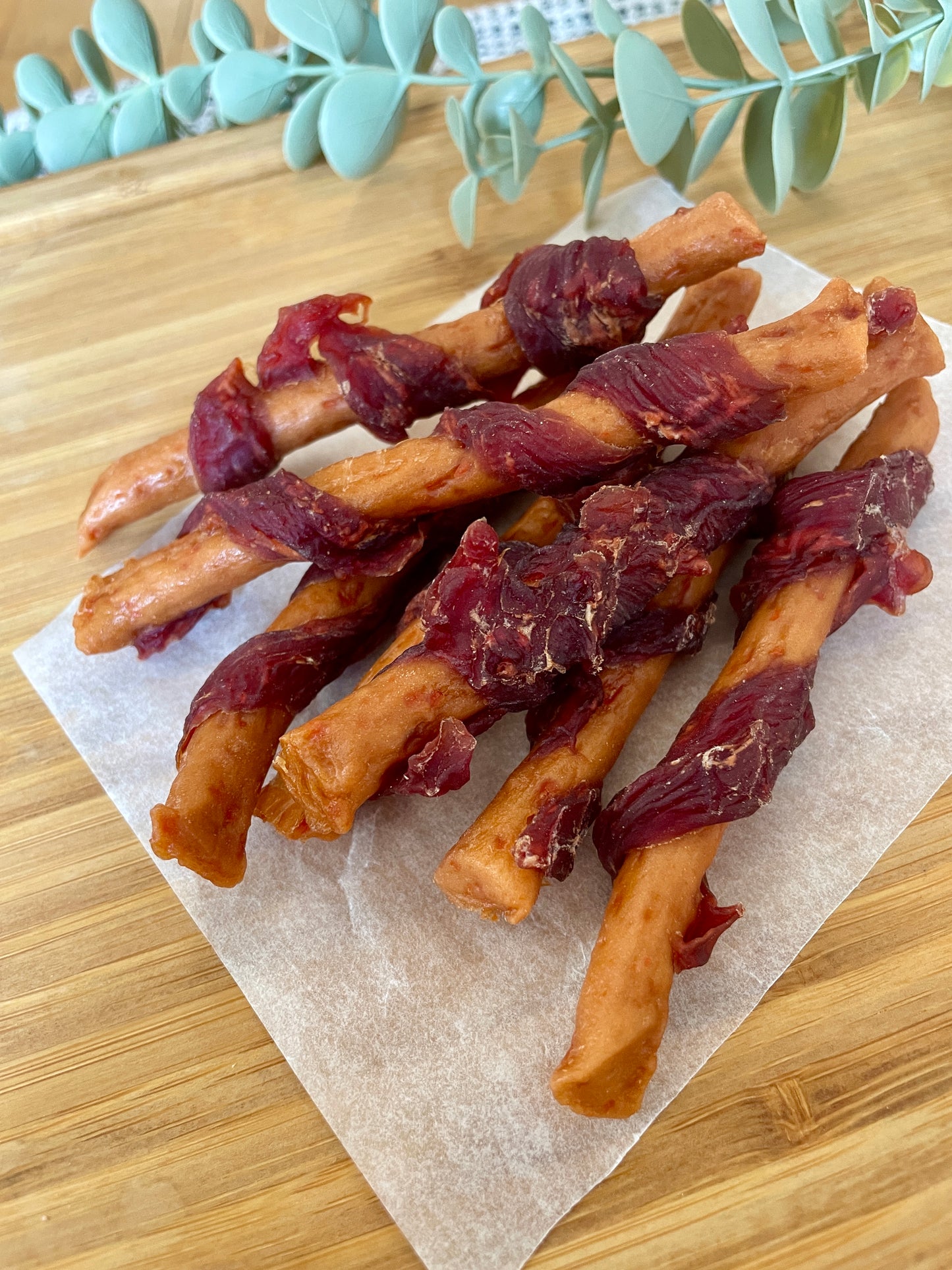 Duck Wrapped Carrot Sticks