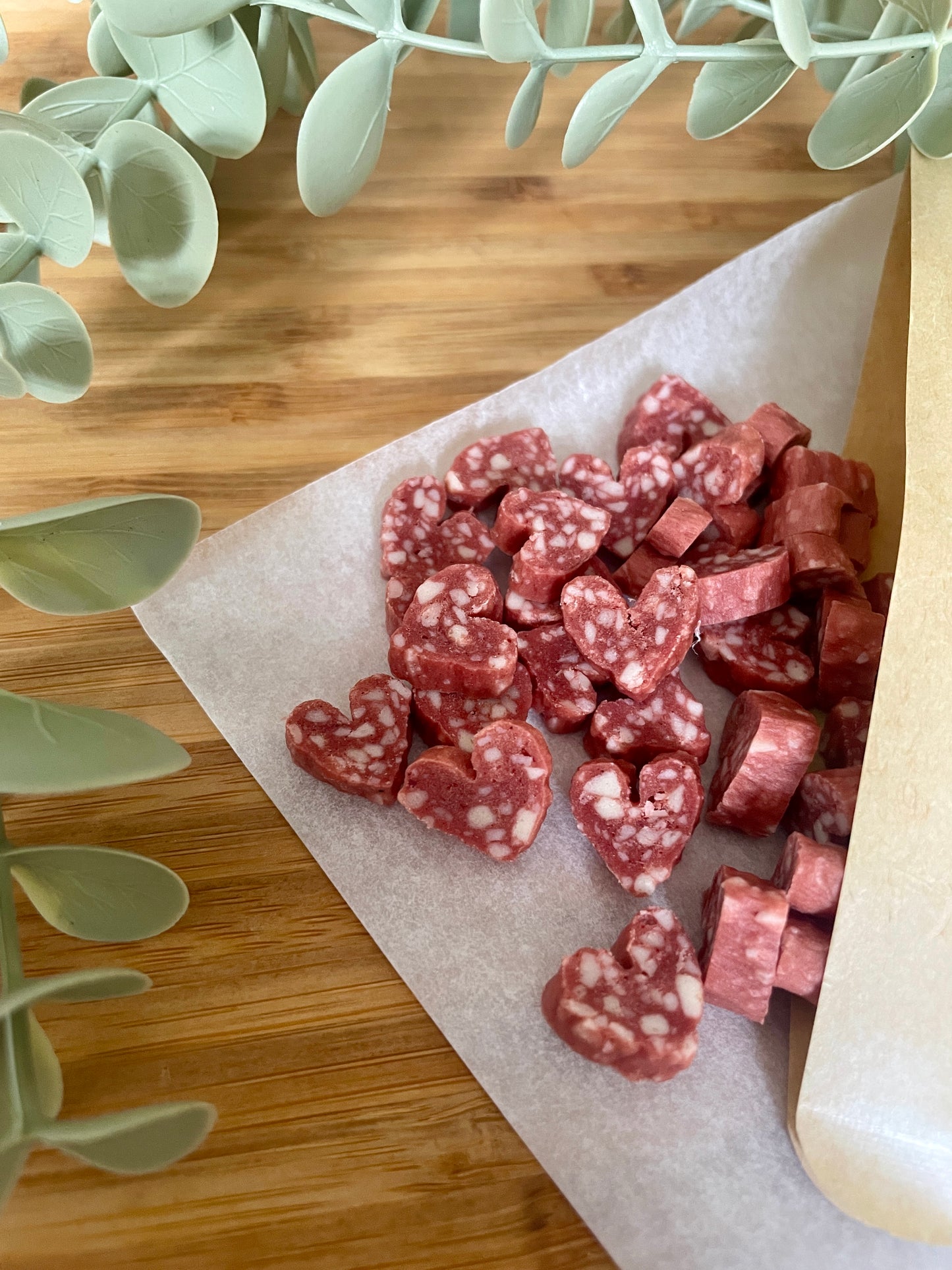 Duck Salami Hearts