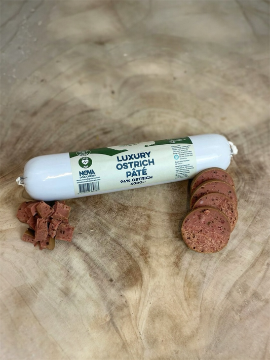 Paddock Farm Luxury Ostrich Pate 400g (Single Protein, Grain & Gluten Free)