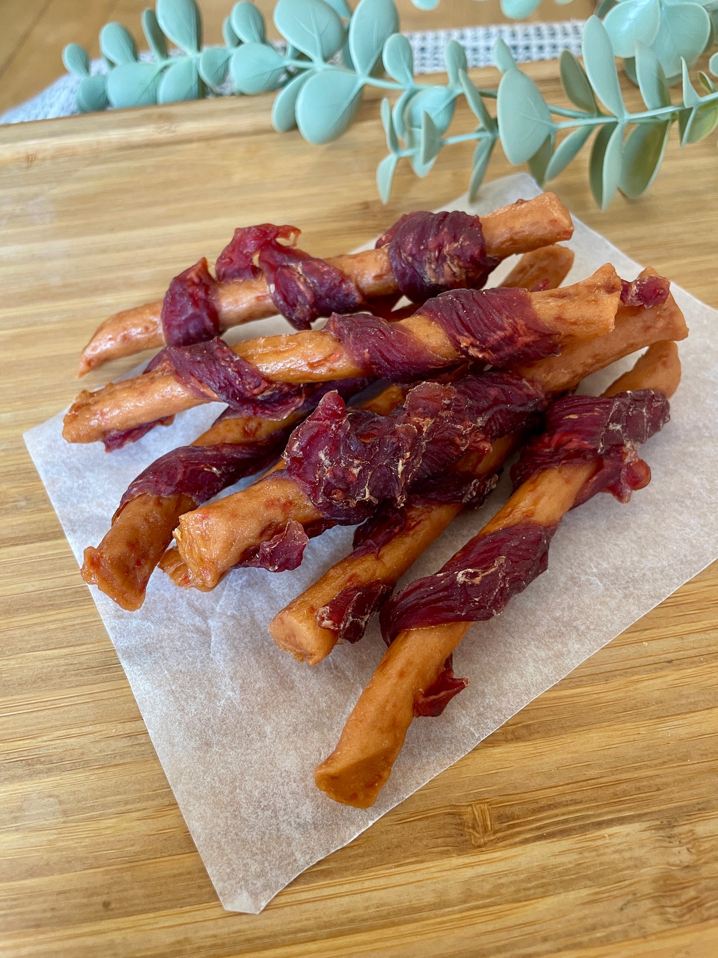 Duck Wrapped Carrot Sticks