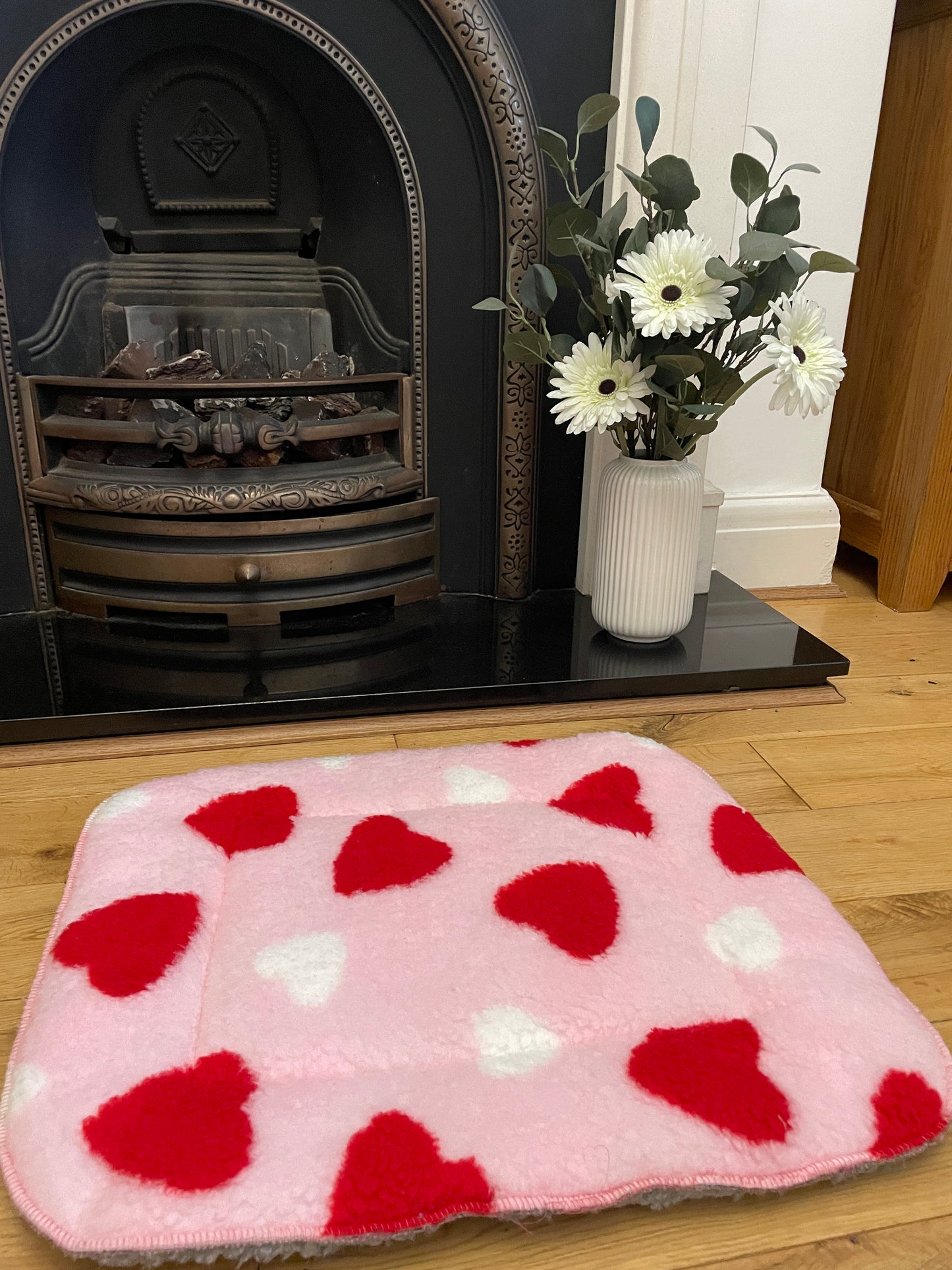 Hearts Forever Padded Dog Mat