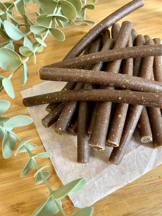 Soft Rabbit Dog Treat Sticks – Chewy Training Treats for Puppies & Adult Dogs (20 Pack)