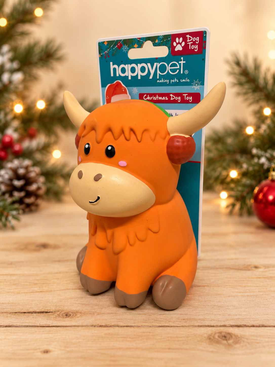 Highland Cow Latex Dog Toy – Super Squeaky