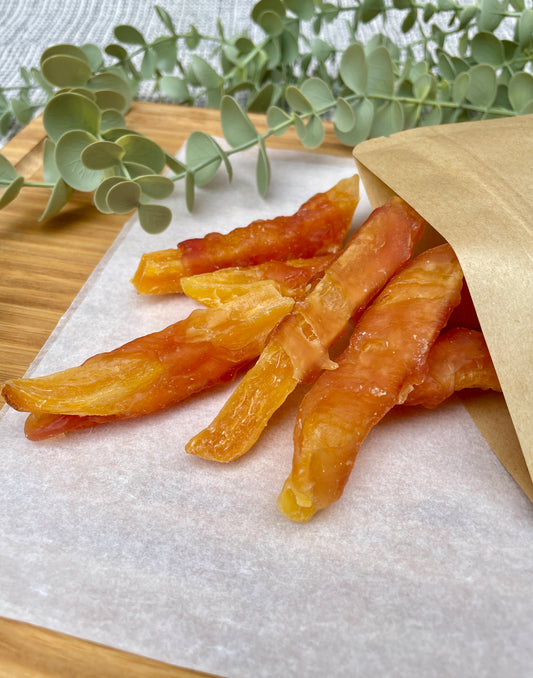 Sweet Potato Wrapped in Chicken