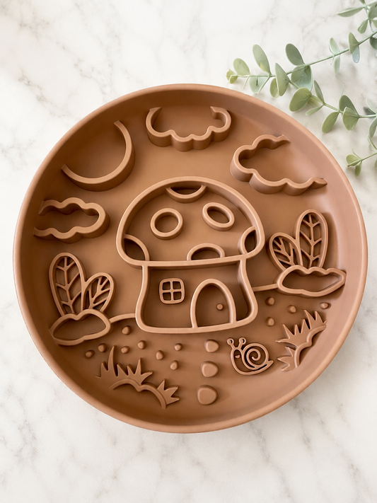 Woodland Whimsy Dog Enrichment Feeder | Slow Feeder & Lick Bowl
