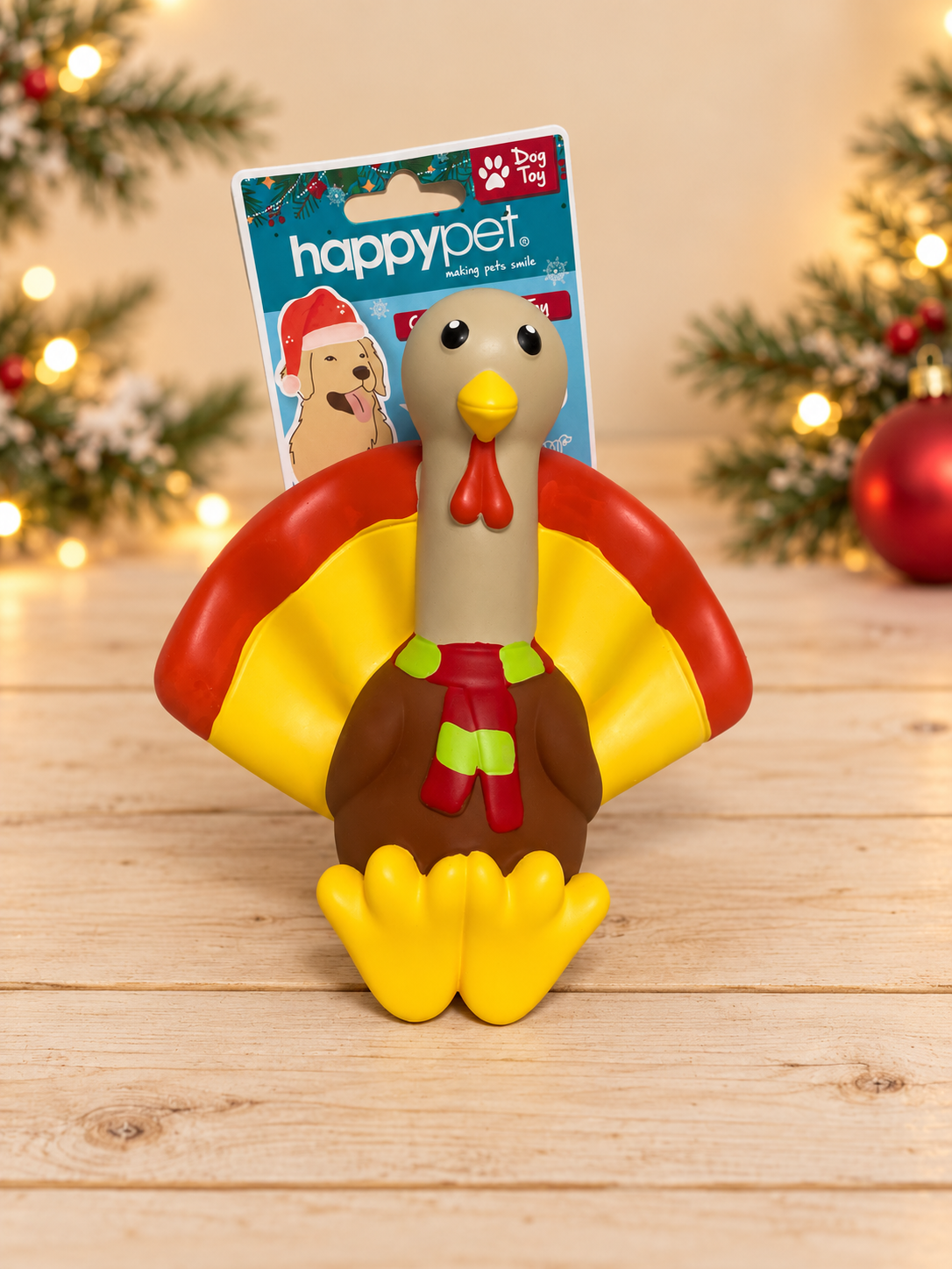 Tommy Turkey Christmas Latex Toy – Super Squeaky