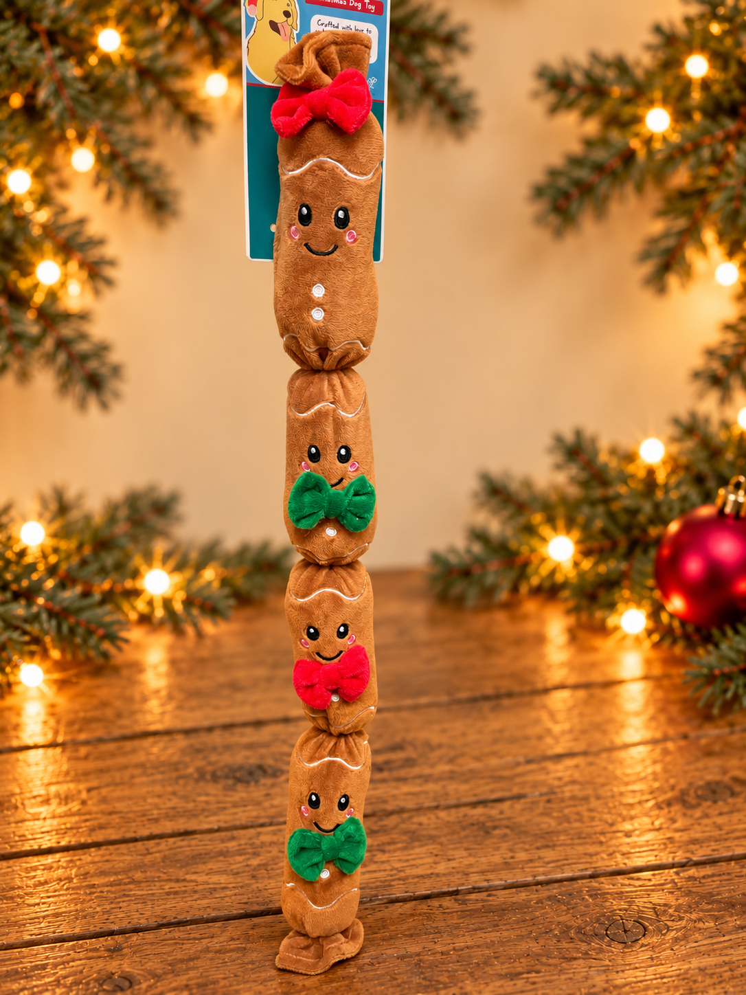 Christmas Hot Diggity Dog Plush Sausage Toy