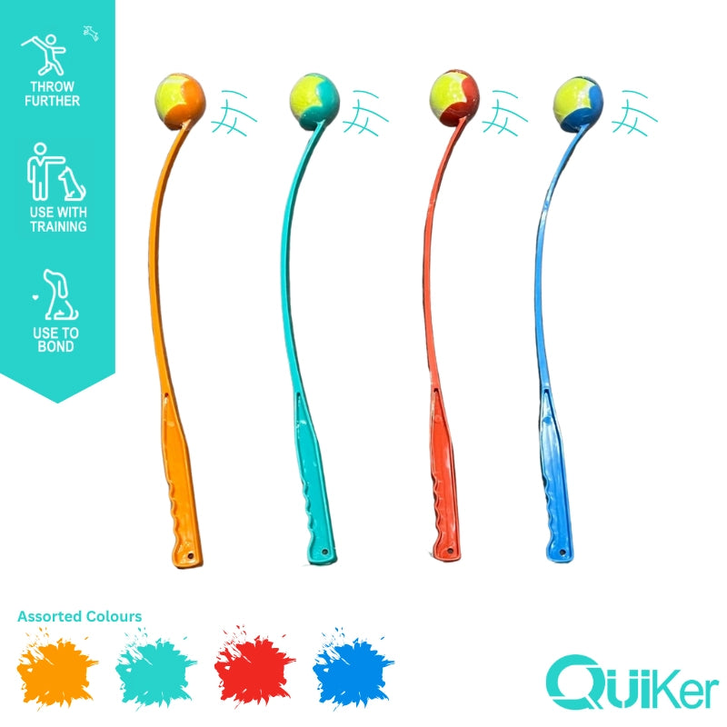 70cm Tennis Ball Launcher for Dogs – Long-Range Thrower with Ball