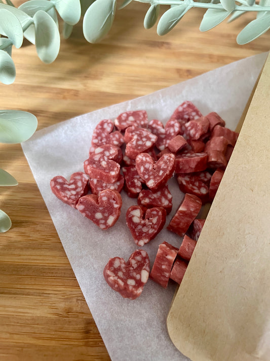 Duck Salami Hearts