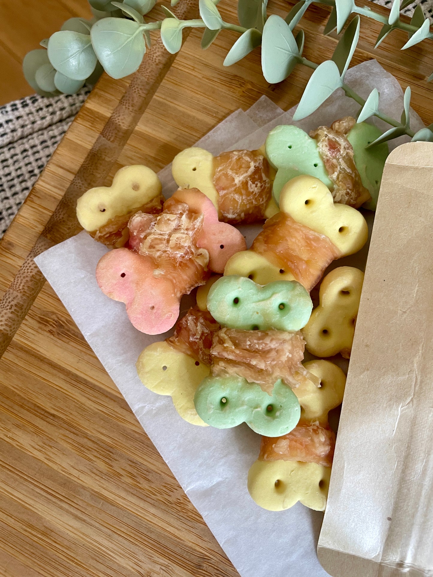 Chicken Wrapped Biscuit Bones