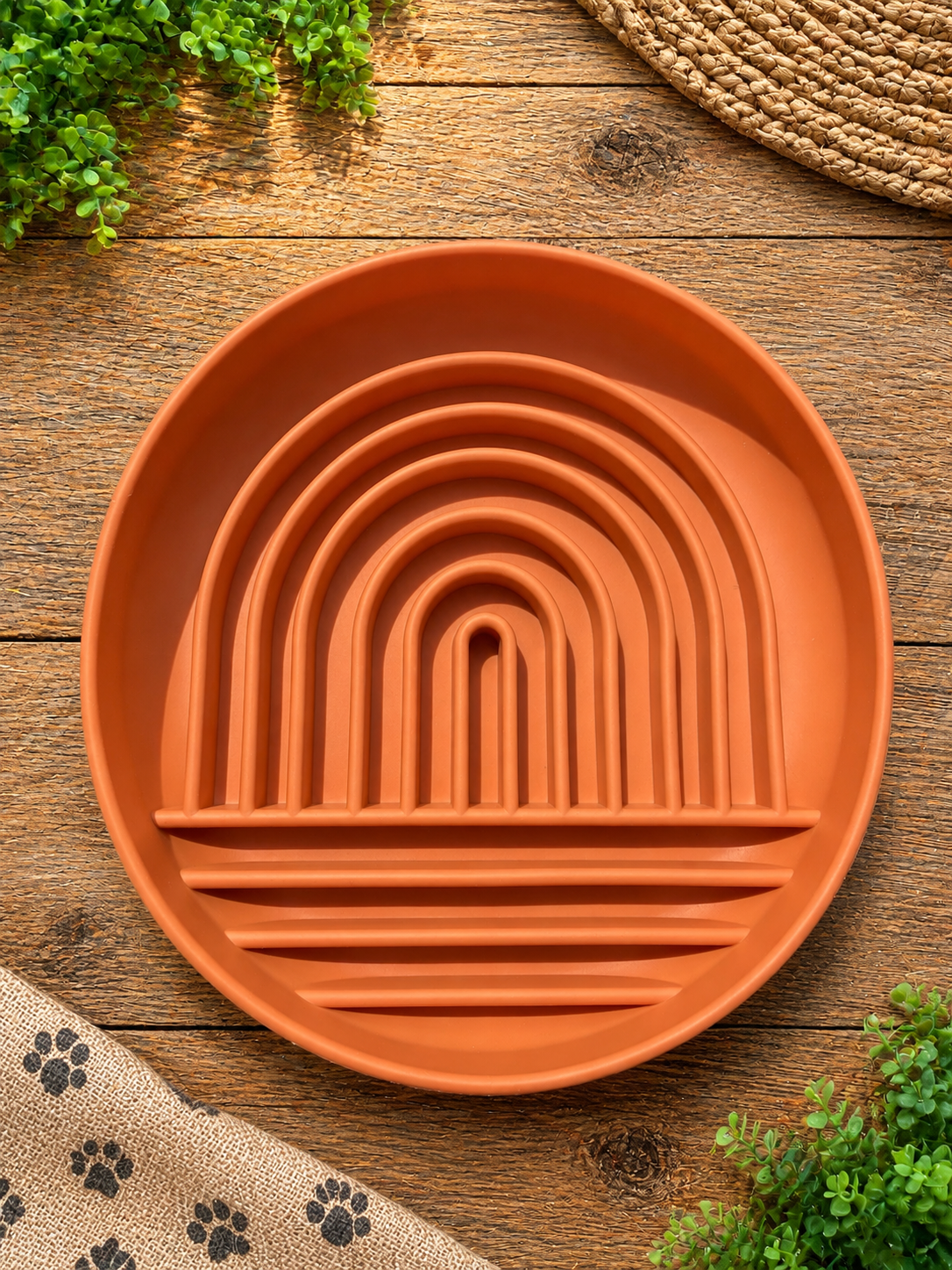 Rainbow Ridge Suction Enrichment Feeder for Dogs | Slow Feeder & Lick Mat | 9 Colours