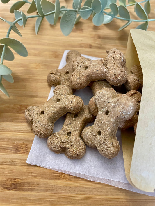 Grain Free Banana, Apple & Blueberry Biscuit Bones