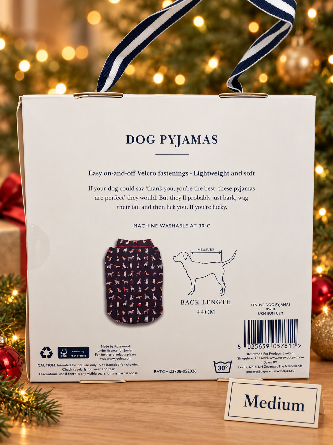 Joules Christmas Dog Pyjamas – Small, Medium & Large