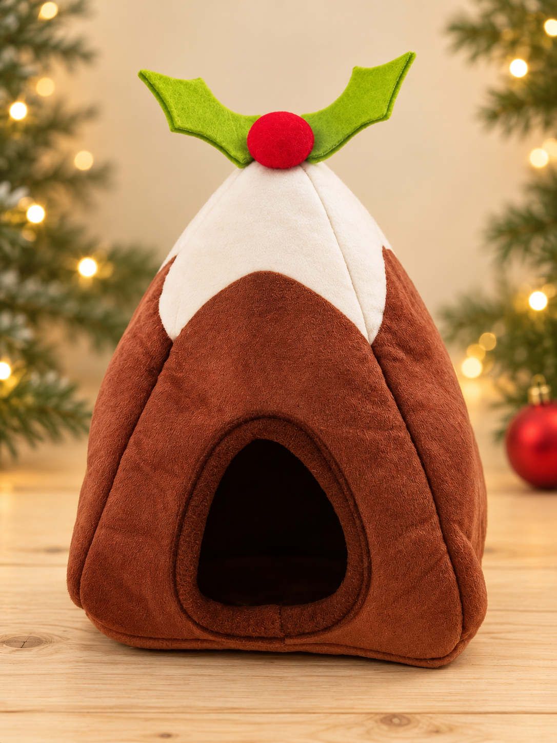 Christmas Pudding Plush Small Animal Hideaway
