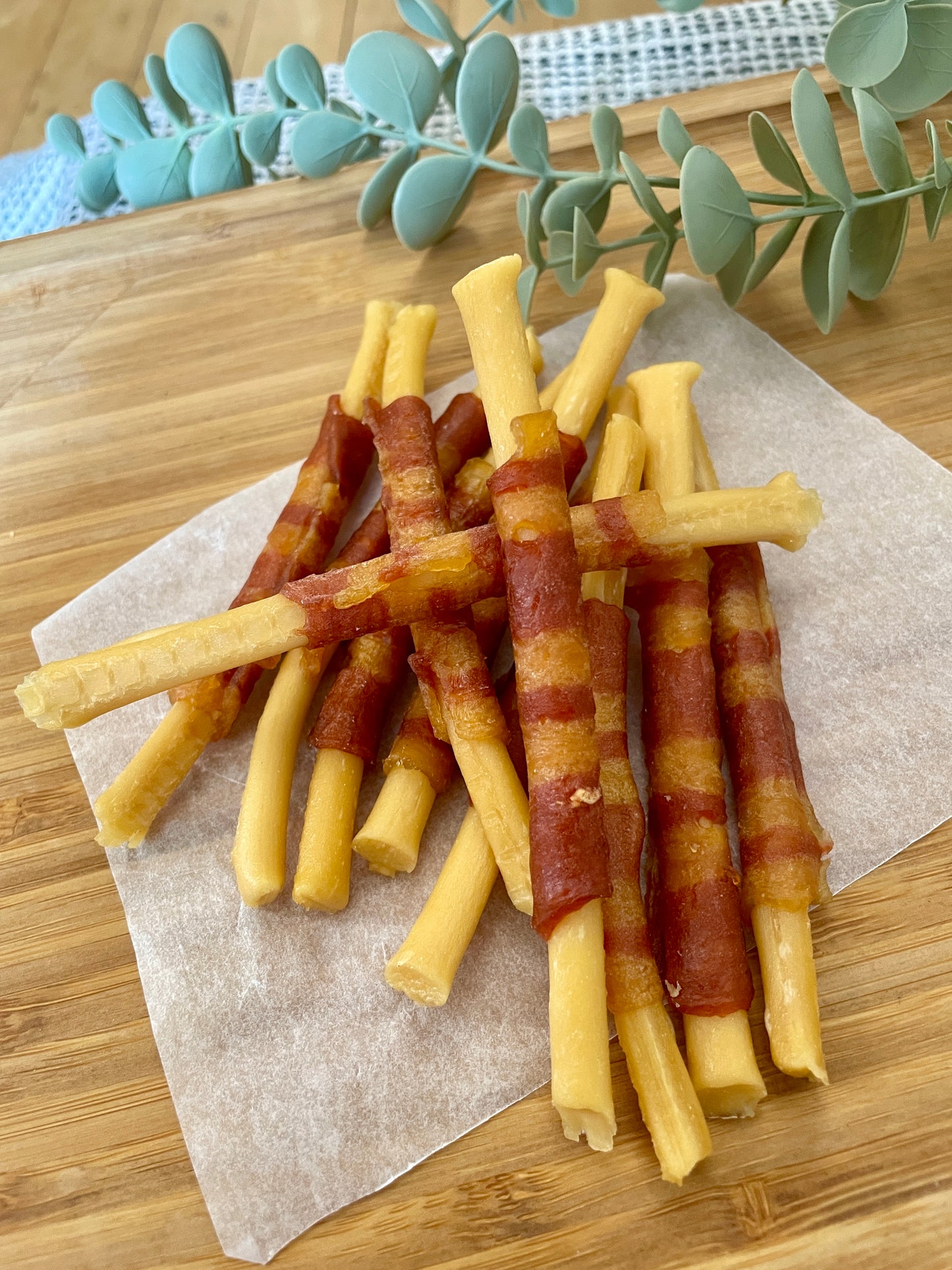 Chicken Wrapped Cheese Sticks