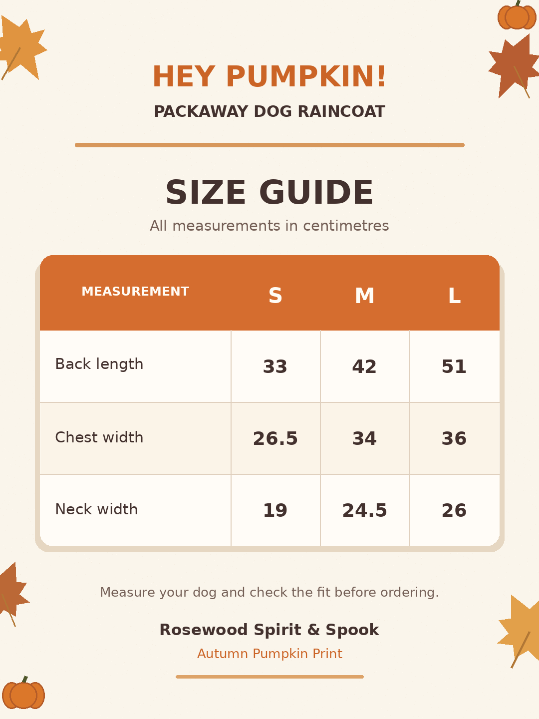 Spirit & Spook Pumpkin Print Packaway Raincoat