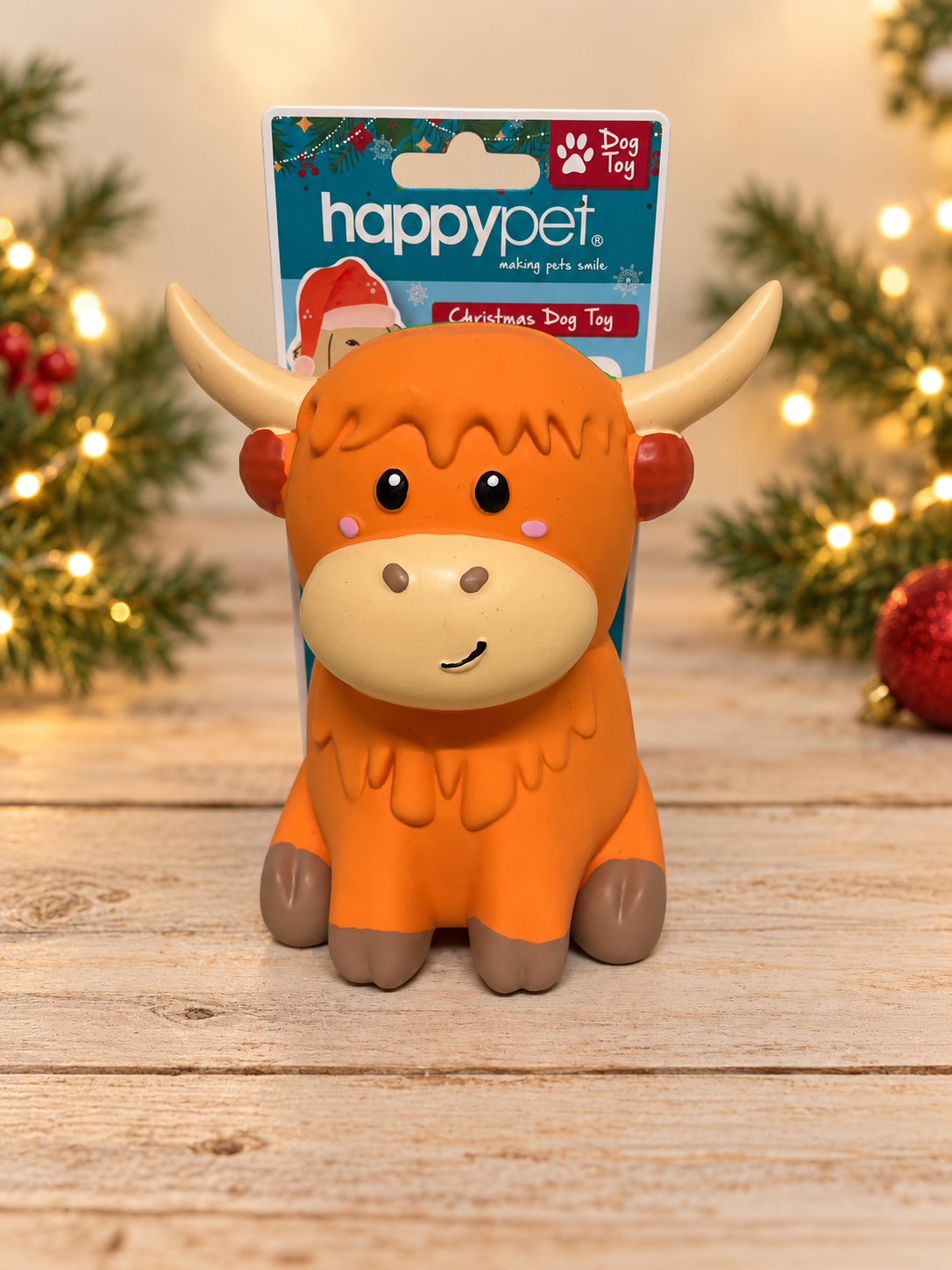 Highland Cow Latex Dog Toy – Super Squeaky