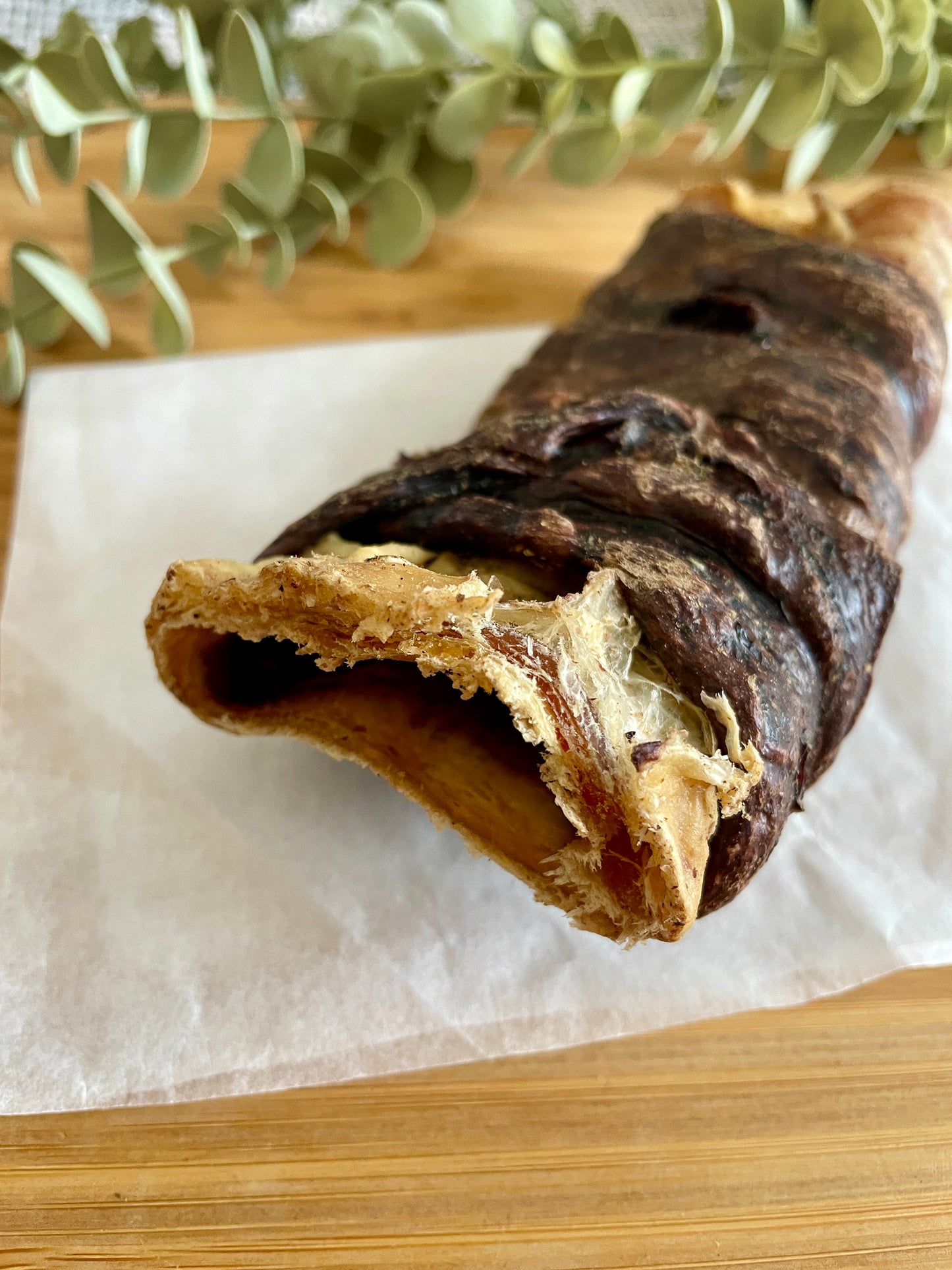 Buffalo Trachea Wrapped in Buffalo Lung for Dogs – Natural High Protein Dog Chew