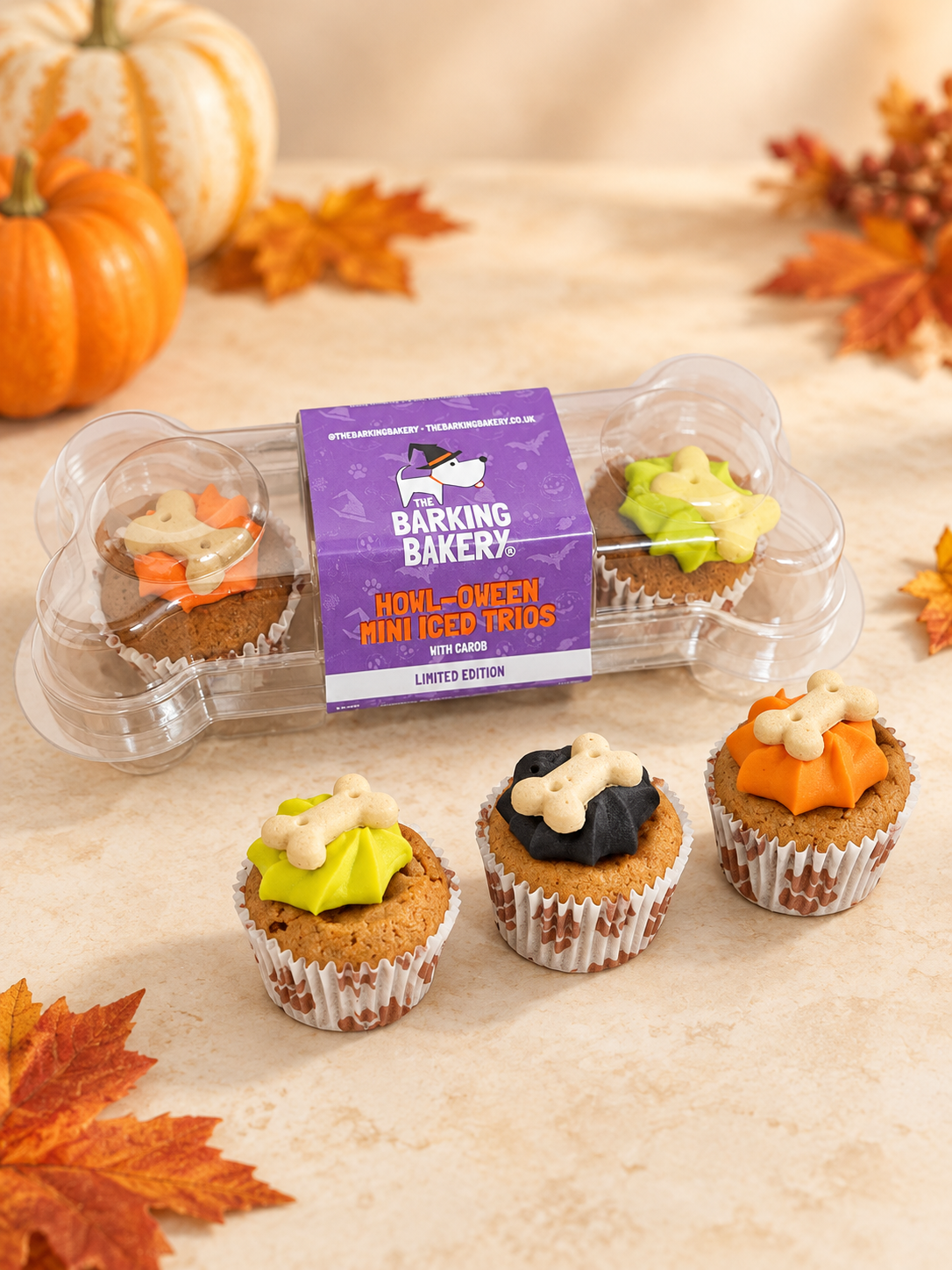 The Barking Bakery Howl-oween Mini Iced Trio
