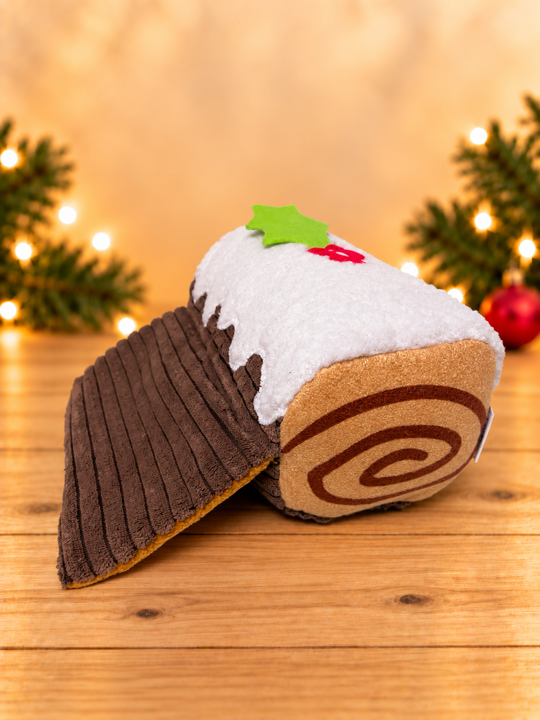 Yule Log Christmas Treat Release Plush Toy