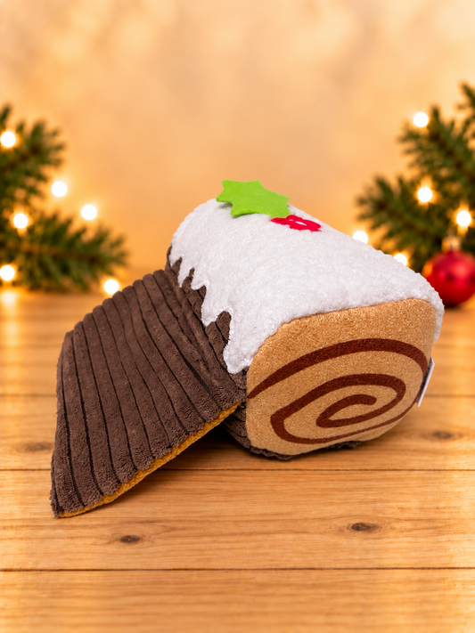 Yule Log Christmas Treat Release Plush Toy