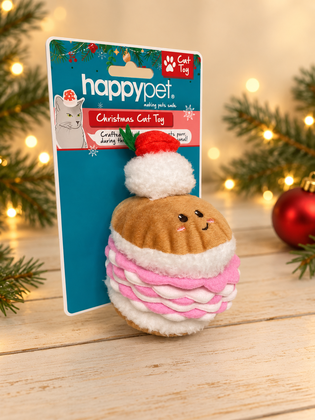 Pancake Stack Plush Cat Toy
