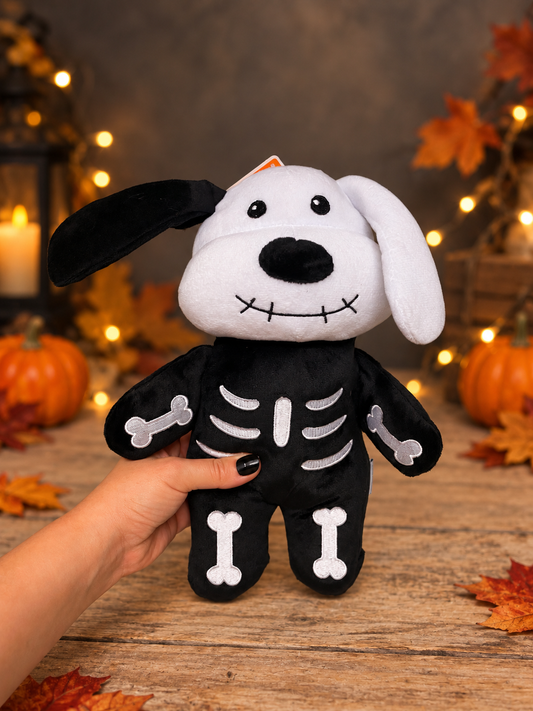 Skeleton Dog Plush Halloween Toy – 28cm